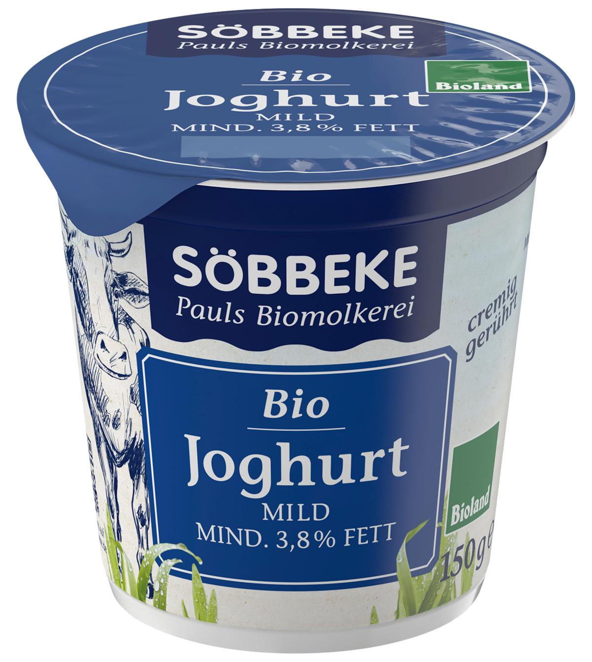 Söbbeke 150g natur Joghurt 3,7% Becher