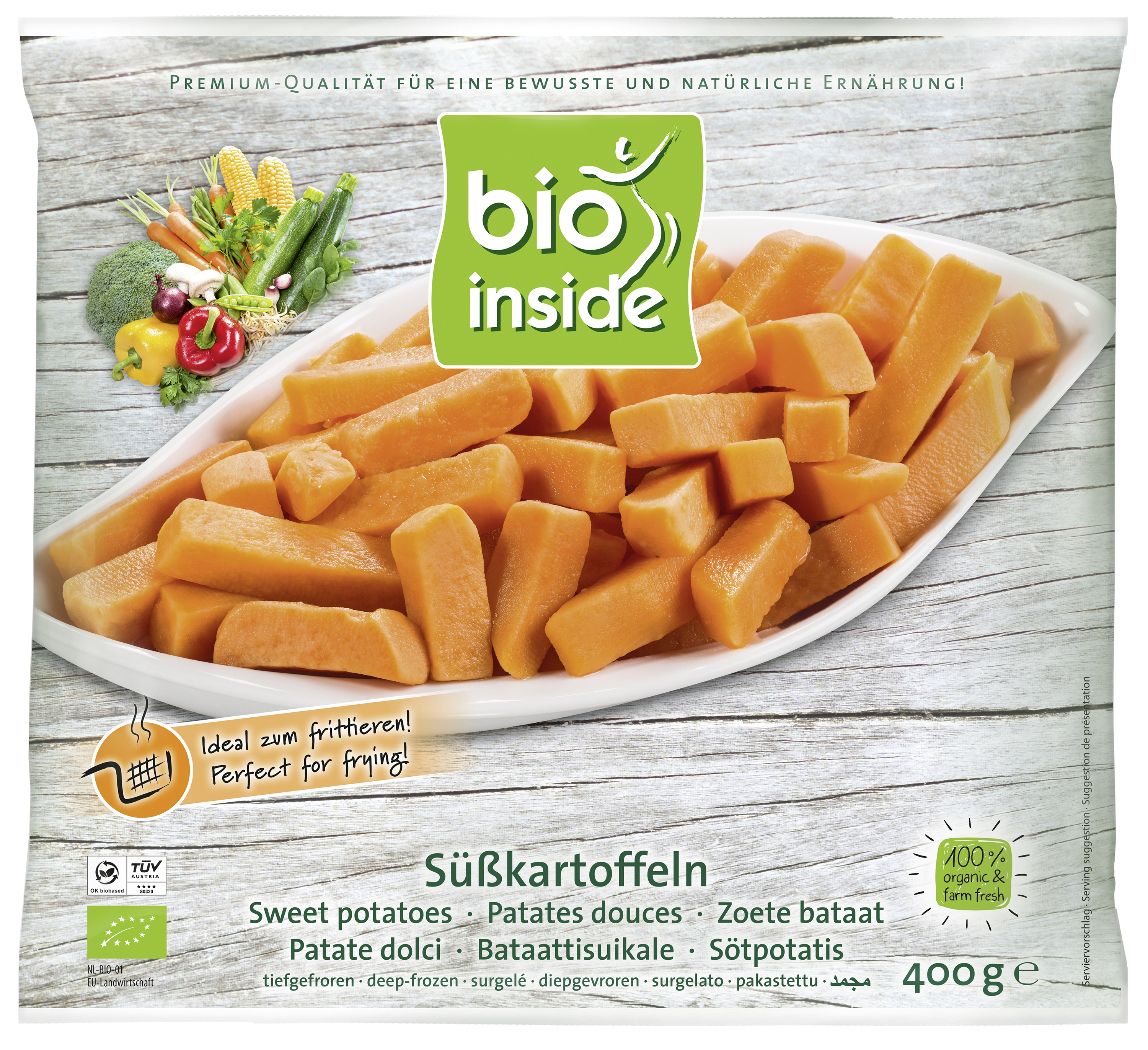 Bio Skartoffeln, geschnitten Tiefkhlware