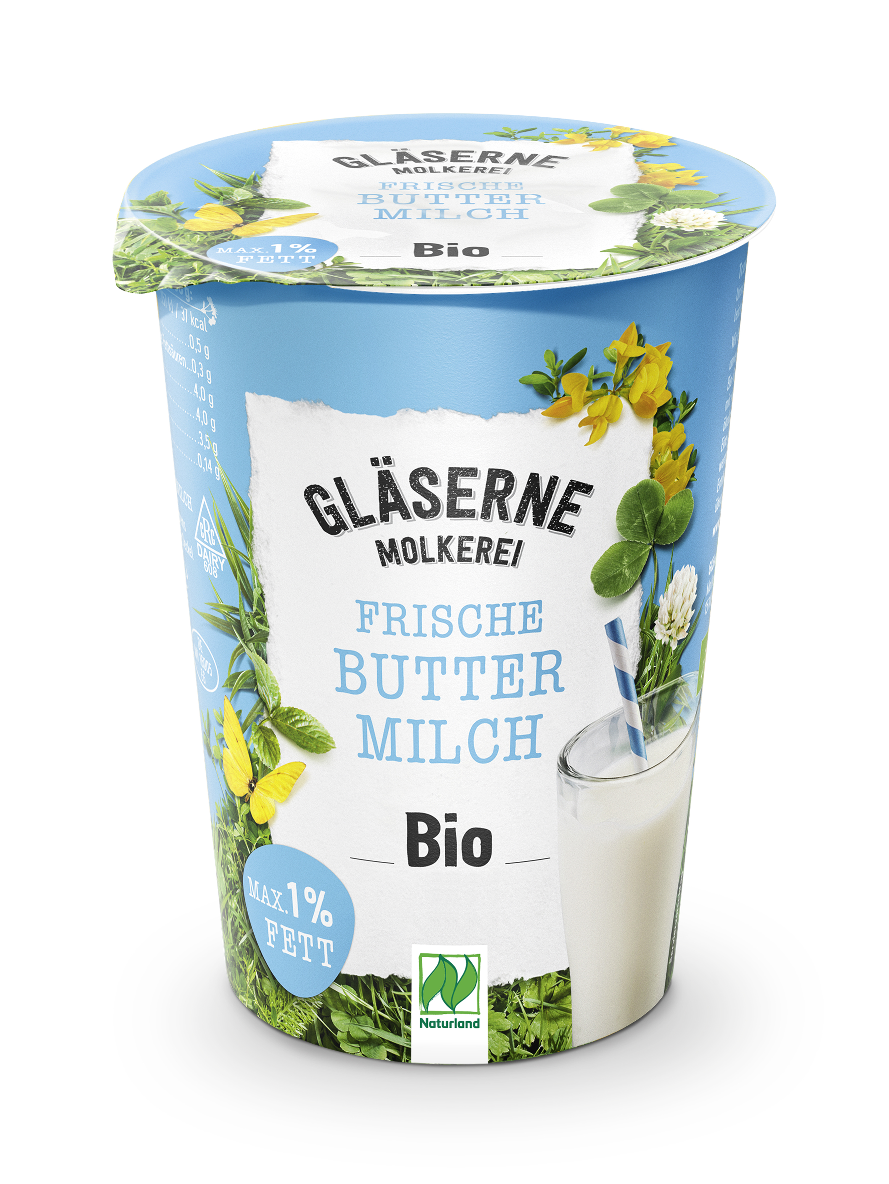 Bio Buttermilch 1,0% 500g Becher
