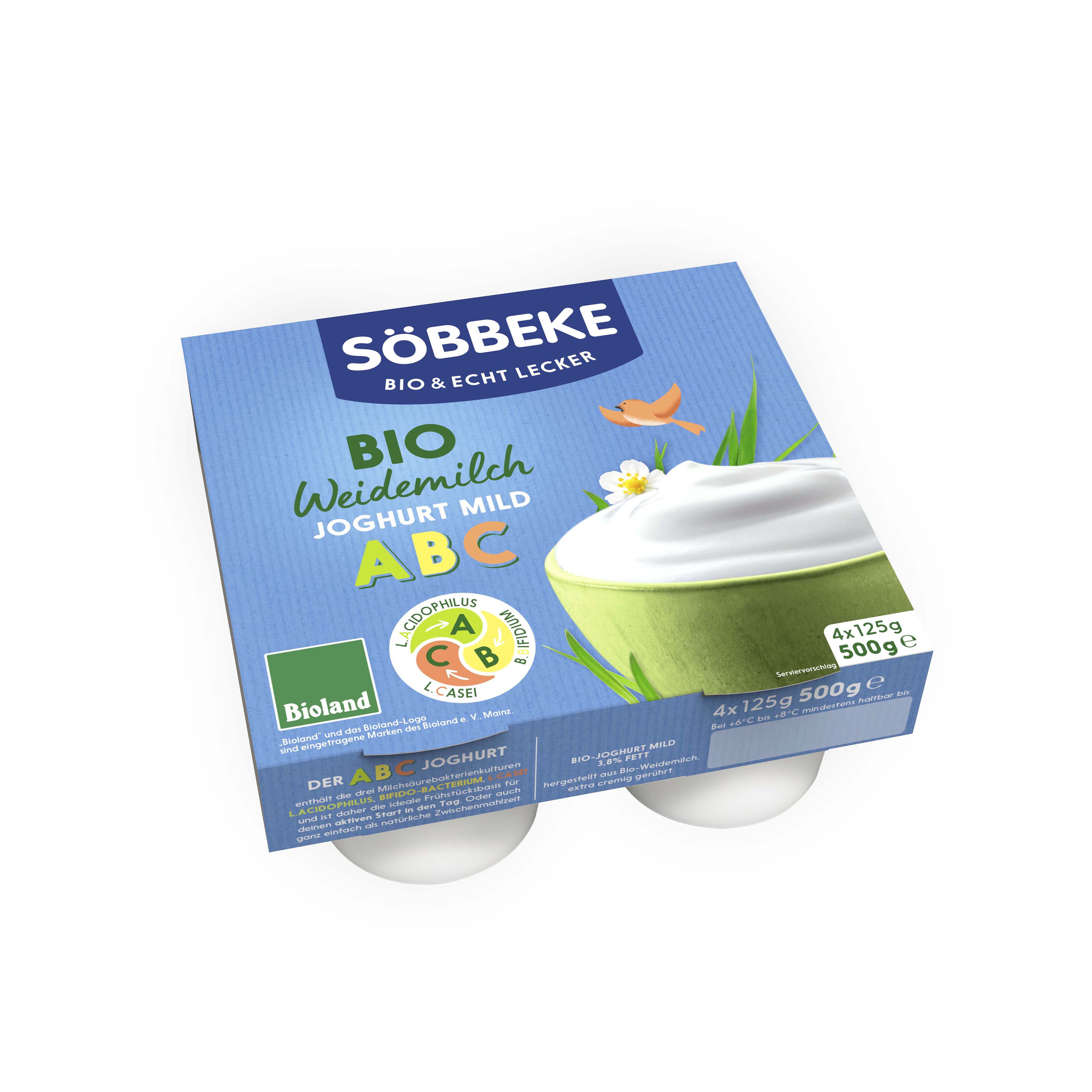 Bio ABC Joghurt 4er Pack 3,8% - Becher